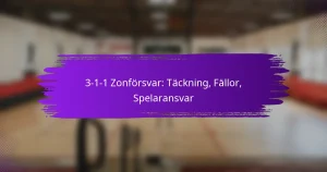 3-1-1 Zonförsvar: Täckning, Fällor, Spelaransvar