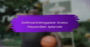 Zonförsvarsträningsplaner: Struktur, Fokusområden, Spelarroller