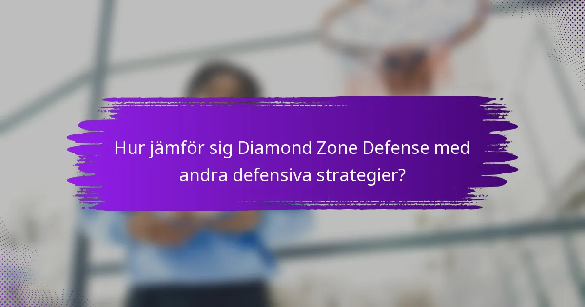 Hur jämför sig Diamond Zone Defense med andra defensiva strategier?