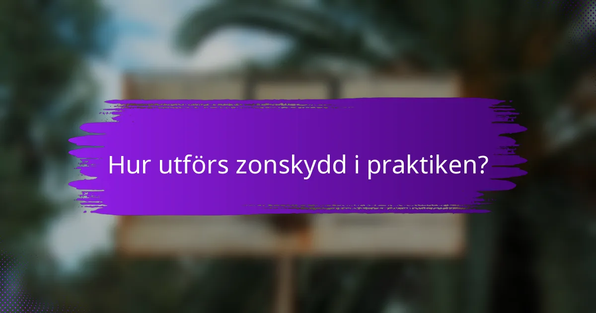 Hur utförs zonskydd i praktiken?